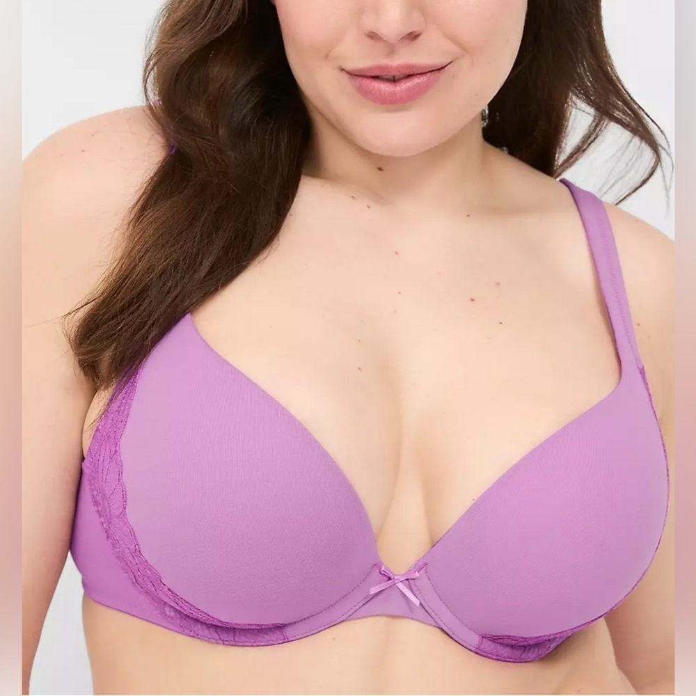 Cacique Cotton Boost Plunge Bra